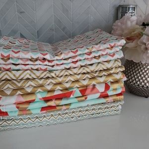 Set of 12 Double-Sided Handmade Table Runners